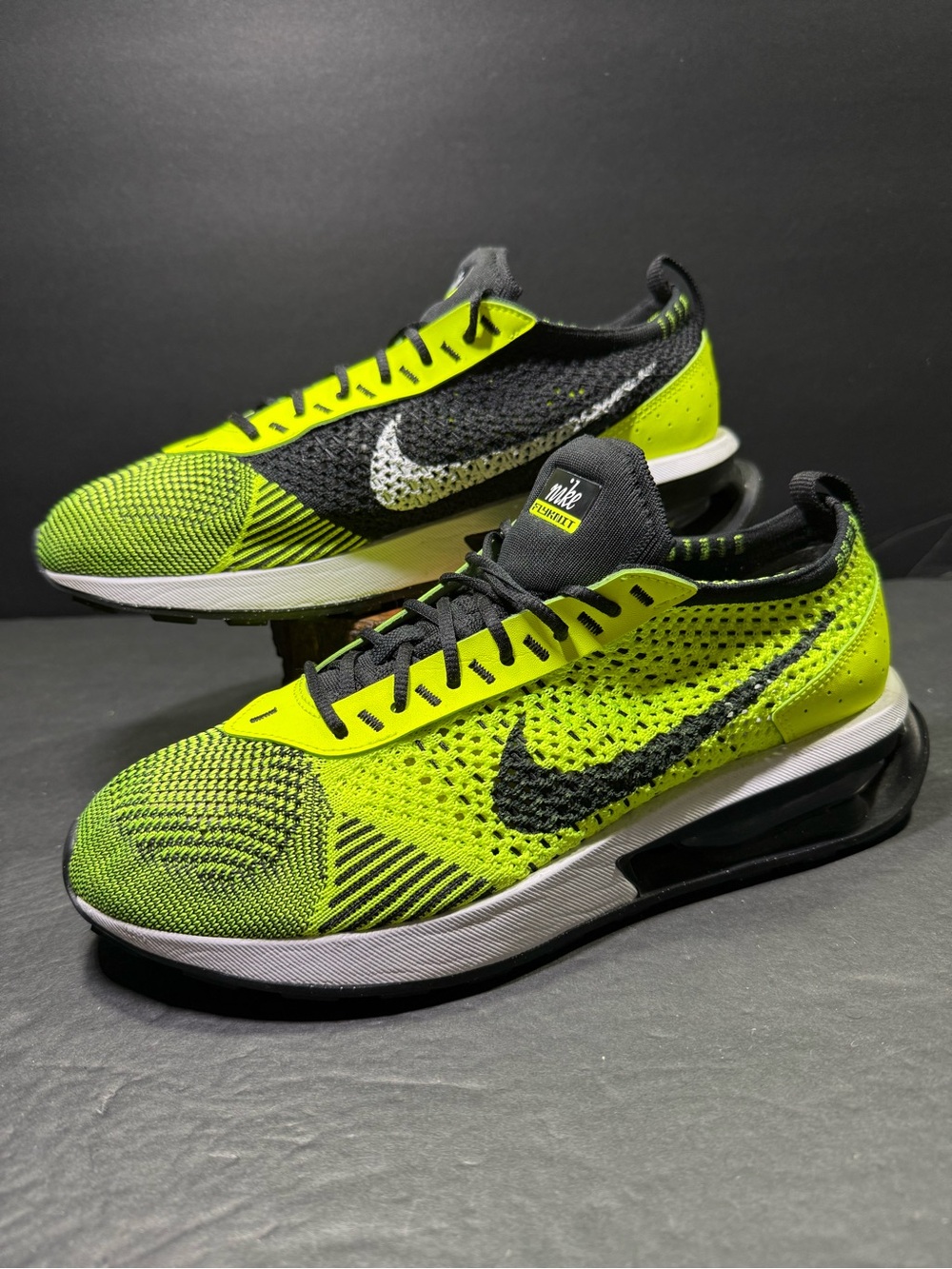 Nike Air Max Flyknit Racer Volt Running Walking Sneakers 9 Women’s or Men 7.5